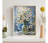 Flowers Diamond Art Kits for Adults Flower Diamond Painting Kits for Adults Kids, DIY Full Drill Round Sequin Art, Dimond Painting Crystal Craft for Home Wall Decor Gifts 24x32 inch PjY5854 B-9
