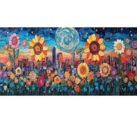 Flowers Diamond Art Moon Diamond Painting Kits for Adults Beginner 5D DIY Full Round Drill Cross Stitch Kits for Adults Arts and Crafts for Bedroom Decor, Home Decor, Gifts 36x72inch -bby2603SC