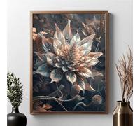 Flowers Diamond Painting Kits for Adults, Diamond Art Lotus Pattern with Full Kit Accessories, 5D Round Full Drill Gem Art Paintings for Adults Beginners, Home Wall Decor, Gifts 24x32in JPF Q-M