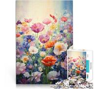 Flowers field teenagers 1000 Pieces Puzzle Help the brain exercise addictive toys to cultivate patience Great Gift for Games 38x26cm