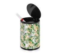 Flowers Floral Smokeless Ashtrays for Cigarettes with Lid Stainless Steel Portable Car Accessories Ash Tray Sets for Cigarettes for Office Travel Home