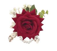 Flowers for Wrist, Buttonhole for Wedding Bodice, Bodice Eyelet, Multifunctional, Adjustable, Reusable Flower Boutonniere, Elegant Bodice Flowers for U