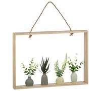 Flowers Frame Wall Decoration - Invite The Outside Into Your Home This Season With This Flowers Frame Wall Decoration - Artificial Foliage In A Wooden Frame, Elevating And Lightening Home Interiors