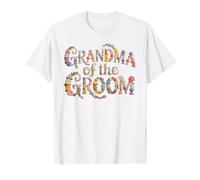 Flowers Grandma of THE Groom Bride Tribe Bridal Entourage T-Shirt