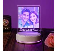 flowers Hua Personalised Gifts Photo Frame Lamp Gifts Custom Night Light Original Presents for Women Mothers Day Birthday Anniversary Christmas (Personalized Photo light1)