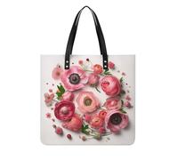 Flowers in A Circle Shoulder Bag Handbags Tote Bag