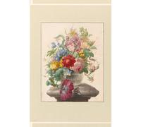 Flowers in a Glass Vase with a Butterfly UNLINED JOURNAL NOTEBOOK SKETCHBOOK