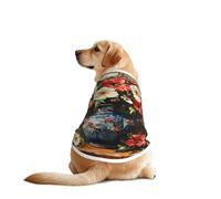 Flowers in a Vase Dog Shirt for Large & Medium Dogs - Mesh Breathable Pet T-Shirts, Perfect for Daily Wear and Special Occasions