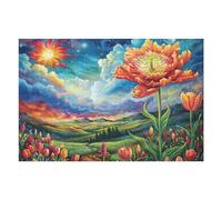 Flowers in Full Bloom 1000 Piece Jigsaw Puzzle for Adults Home Library Decor Intellectual Challenge Precision Cut for Intellectuals 1000 PCS