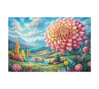 Flowers in Full Bloom 1000 Piece Jigsaw Puzzle for Adults Kitchen Wall Decor Art Project Precision Cut Great Gift for Art Lovers 1000 PCS