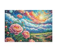 Flowers in Full Bloom 1000 Piece Jigsaw Puzzle for Adults Lunch Break Activity Quick Escape No Duplicate Pieces for Busy Professionals 1000 PCS