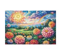 Flowers in Full Bloom 1000 Piece Jigsaw Puzzle for Adults Snow Day Activity Indoor Fun No Dust Pieces Great Gift for Neighbors 1000 PCS