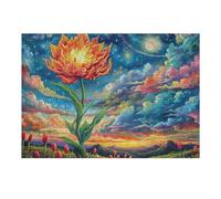 Flowers in Full Bloom 300-piece Jigsaw Puzzle Bundle Family Puzzle Lovers Brain Training Mindful Activity Spring Gift Durable Cardboard 300 PCS