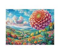 Flowers in Full Bloom 500 Piece Complete Jigsaw Puzzle Set Teens Beginners Educational Challenge Puzzle Fans Group Play Anniversary Cardboard 500 PCS