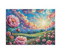 Flowers in Full Bloom 500 Piece Jigsaw Puzzle for Adults Home Library Decor Intellectual Challenge Precision Cut for Intellectuals 500 PCS