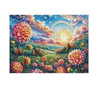 Flowers in Full Bloom 500 Piece Jigsaw Puzzle for Adults Home Library Decor Intellectual Challenge Precision Cut for Intellectuals 500 PCS