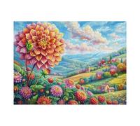 Flowers in Full Bloom 500 Piece Jigsaw Puzzle for Adults Sick Day Activity Gentle Distraction No Dust Pieces Great Gift for Get Well Soon 500 PCS