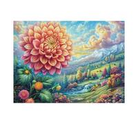 Flowers in Full Bloom 500 Pieces Classic Jigsaw Puzzle Puzzle for Adults Concentration Training Wall Art Mental Exercise Halloween Thick Cardboard 500 PCS