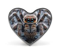 Flowers in Shopping Cart Lapel Pin Cute Heart Brooch Badge Fashion Tie Tack Pin for Hats, Clothing, Bags Unique Accessories Gift for Men & Women, Ground Spider, Love form