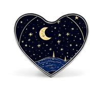 Flowers in Shopping Cart Lapel Pin Cute Heart Brooch Badge Fashion Tie Tack Pin for Hats, Clothing, Bags Unique Accessories Gift for Men & Women, Graffiti Outside the Star, Love form