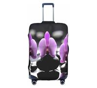 Flowers in Spa Trolley Case Protective Cover, Elastic Travel Luggage Cover, Suitcase Protective Cover for 18-32 Inch Bags | Washable Baggage Covers | Travel Suitcase Protector