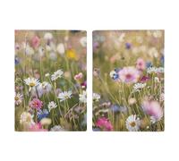 Flowers in The Field Printed Passport Cover Case Passport Holder For Travel Passport Cards Protector Travel Covers Wallet Case RFID Blocking Leather Card Case for Women Men, Flowers in The Field,