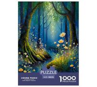 Flowers in The Forest Jigsaw Puzzles for Adults Interesting Puzzle Game 1000 Piece Impossible Puzzle Home Decoration Gifts 38x26cm/1000pcs