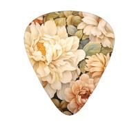 Flowers in the garden Stylish and durable guitar picks, three types of thin, medium and heavy guitar picks (12 pieces), suitable for guitar, bass, electric guitar, ukulele,