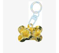 Flowers in The Park Dog Tags for Pets,Bone-Shaped Acrylic Pet ID Tags,Perfect for Small to Large Dogs and Cats,Cute & Functional