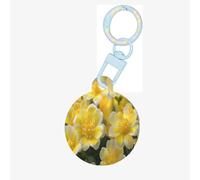Flowers in The Park Dog Tags for Pets,Round Acrylic Pet ID Tags,Perfect for Small to Large Dogs and Cats,Cute & Functional