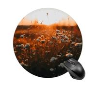 Flowers in The Sunset Mouse Pad with Non-Slip Rubber Base,Small Round Mousepad 7.8" Diameter,Mouse Mat for Computers, Laptop, Gaming, Office & Home