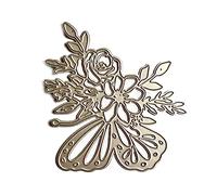 Flowers Iris-MetalCutting Dies Flower Butterfly Die Cuts Embossing Stencils Template Molds for Scrapbooking-Decor Flowers Iris-Metal Die Cuts Flower Butterfly Cutting Dies for Cards Making