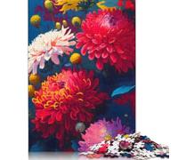 Flowers Mom Chrysanthemum Puzzle for Adults And Teenagers 1000 Pieces Paper Puzzles for Adults Puzzles for Teenagers Age 12 Years Up 1000pcs (38x26cm)