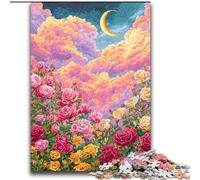 Flowers Moon Adult Jigsaws 2000 Pieces Difficult, Help The Brain Exercise Addictive Toys to Cultivate Patience Perfect Decoration (70x100cm)