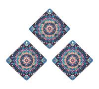 Flowers Moon Butterfly Car Air Freshener, 3 Pcs Rhombus Hanging Air Freshener Cards, Long Lasting Fragrance Scented Cards for Car, Home, Office Gray-style