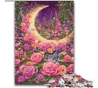 Flowers Moon Jigsaw Puzzles for Adults 2000 Piece Puzzle, Challenging Game And Family Play with Matching Poster And Trivia Sheet (70x100cm)