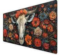 Flowers Mouse Pad Large 700x300mm, Giraffe Gaming Mouse Pad Waterproof Desk Mat with 3MM Stitched Edges, Non-Slip Rubber Base Mousepad Computer Accessories for Gaming, PC, Office, Gifts -yym2509H4