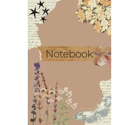 Flowers Notebook: Pastel Watercolor Flowers Notebook, 120 pages lined, 6"× 9"