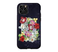 Flowers of Cambodia Word Art - Khmer Pride Case for iPhone 11 Pro