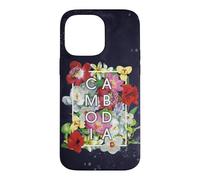 Flowers of Cambodia Word Art - Khmer Pride Case for iPhone 14 Pro Max