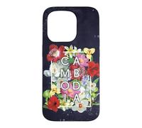 Flowers of Cambodia Word Art - Khmer Pride Case for iPhone 15 Pro