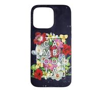 Flowers of Cambodia Word Art - Khmer Pride Case for iPhone 15 Pro Max