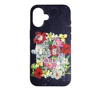 Flowers of Cambodia Word Art - Khmer Pride Case for iPhone 16