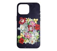 Flowers of Cambodia Word Art - Khmer Pride Case for iPhone 16 Pro Max