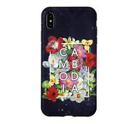 Flowers of Cambodia Word Art - Khmer Pride Case for iPhone XS Max