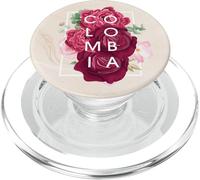 Flowers of Colombia Word Art - Colombian Pride PopSockets PopGrip for MagSafe