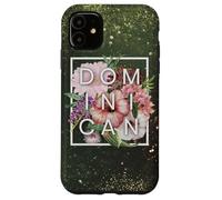 Flowers of Dominican Republic Word Art - Dominican Pride Case for iPhone 11