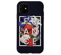 Flowers of France Word Art - French Pride Case for iPhone 11