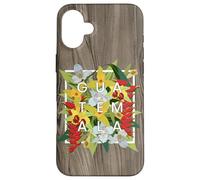 Flowers of Guatemala Word Art - Guatemalan Pride Case for iPhone 16 Plus
