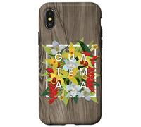Flowers of Guatemala Word Art - Guatemalan Pride Case for iPhone X/XS